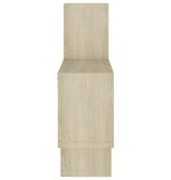 VidaXL Wandschap auto-vormig 82x15x51 cm spaanplaat sonoma eikenkleur