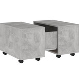 VidaXL Salontafel 60x60x38 cm spaanplaat betongrijs