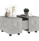 VidaXL Salontafel 60x60x38 cm spaanplaat betongrijs