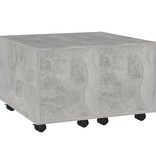 VidaXL Salontafel 60x60x38 cm spaanplaat betongrijs