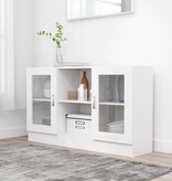 VidaXL Vitrinekast 120x30,5x70 cm spaanplaat wit