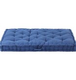 VidaXL Palletvloerkussen 120x80x10 cm katoen lichtblauw