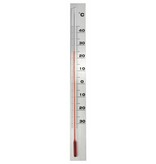 vidaXL Wandthermometer 3,8x0,6x37 cm aluminium