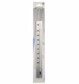 vidaXL Wandthermometer 3,8x0,6x37 cm aluminium