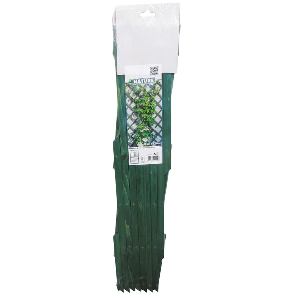 vidaXL Tuinlatwerk 50x150 cm hout groen