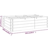 vidaXL Plantenbak verhoogd 150x100x40 cm geïmpregneerd hout