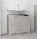 VidaXL Badkamerkast 64,5x33,5x59 cm bewerkt hout betongrijs