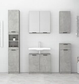 VidaXL Badkamerkast 64,5x33,5x59 cm bewerkt hout betongrijs