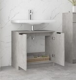 VidaXL Badkamerkast 64,5x33,5x59 cm bewerkt hout betongrijs
