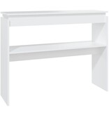 VidaXL Wandtafel 102x30x80 cm spaanplaat wit