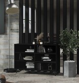 VidaXL Dressoir 103,5x35x70 cm spaanplaat zwart