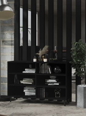 VidaXL Dressoir 103,5x35x70 cm spaanplaat zwart