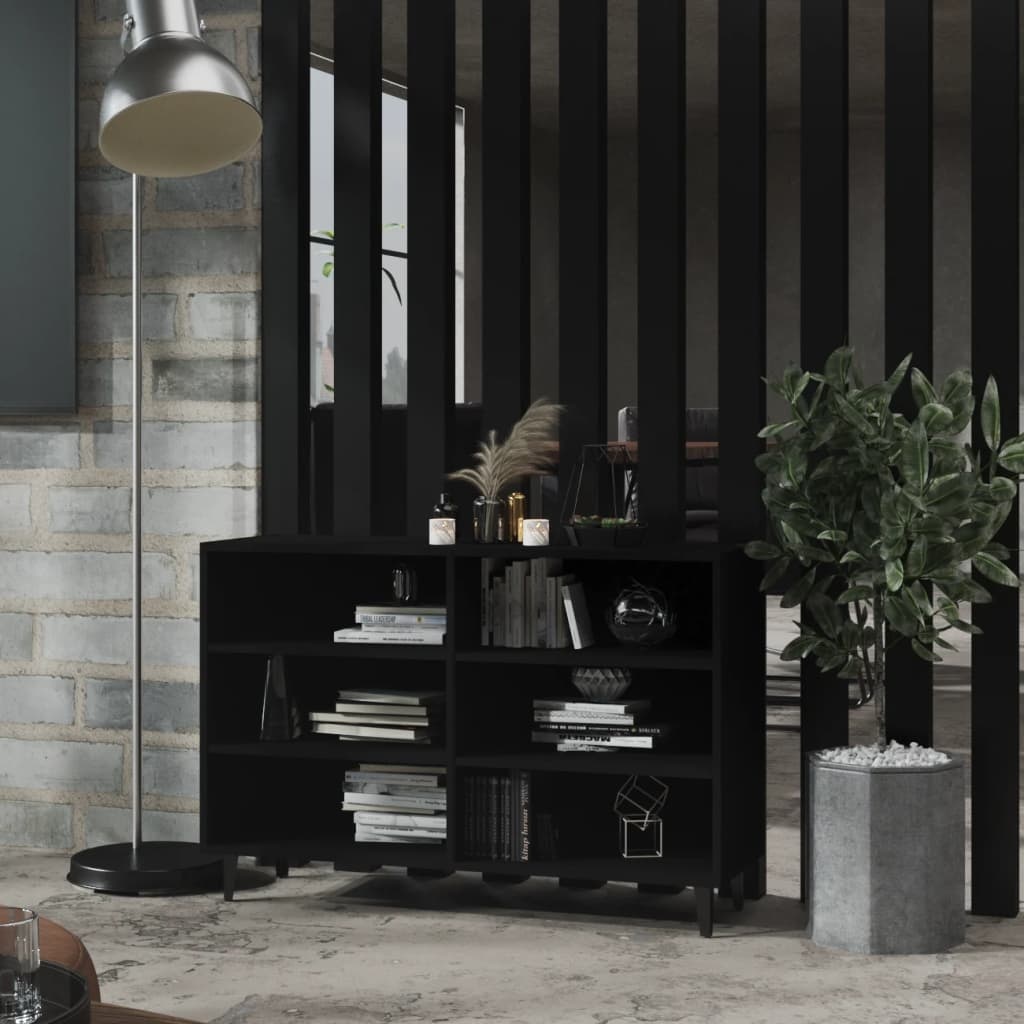 VidaXL Dressoir 103,5x35x70 cm spaanplaat zwart