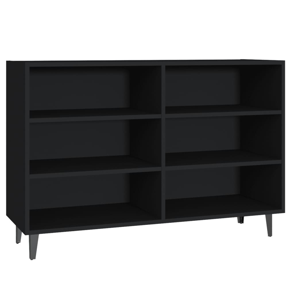 VidaXL Dressoir 103,5x35x70 cm spaanplaat zwart
