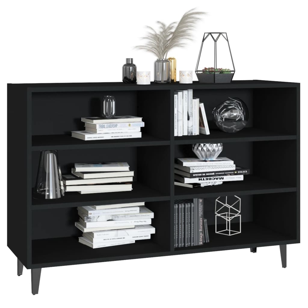 VidaXL Dressoir 103,5x35x70 cm spaanplaat zwart