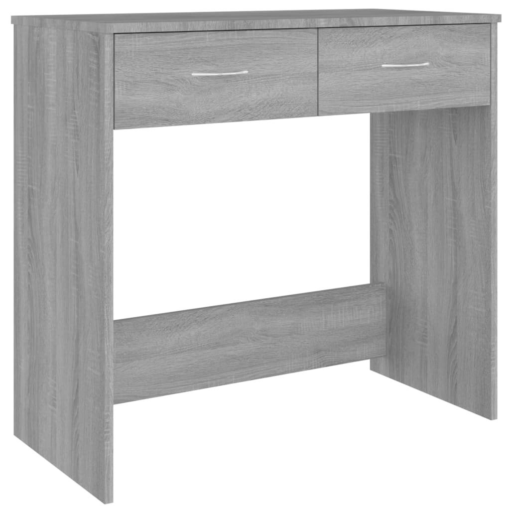 VidaXL Bureau 80x40x75 cm bewerkt hout grijs sonoma eikenkleurig