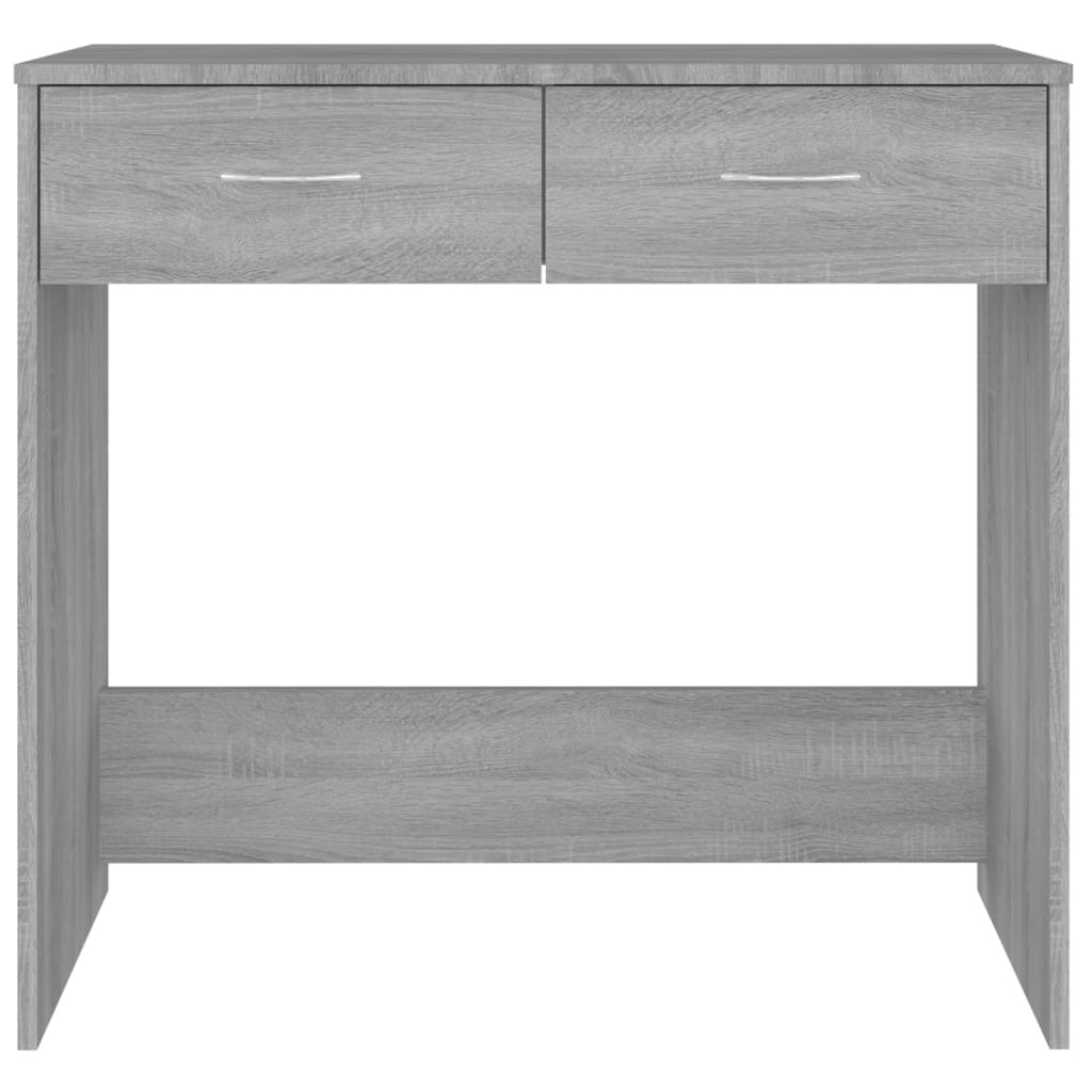 VidaXL Bureau 80x40x75 cm bewerkt hout grijs sonoma eikenkleurig