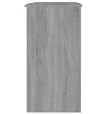 VidaXL Bureau 80x40x75 cm bewerkt hout grijs sonoma eikenkleurig
