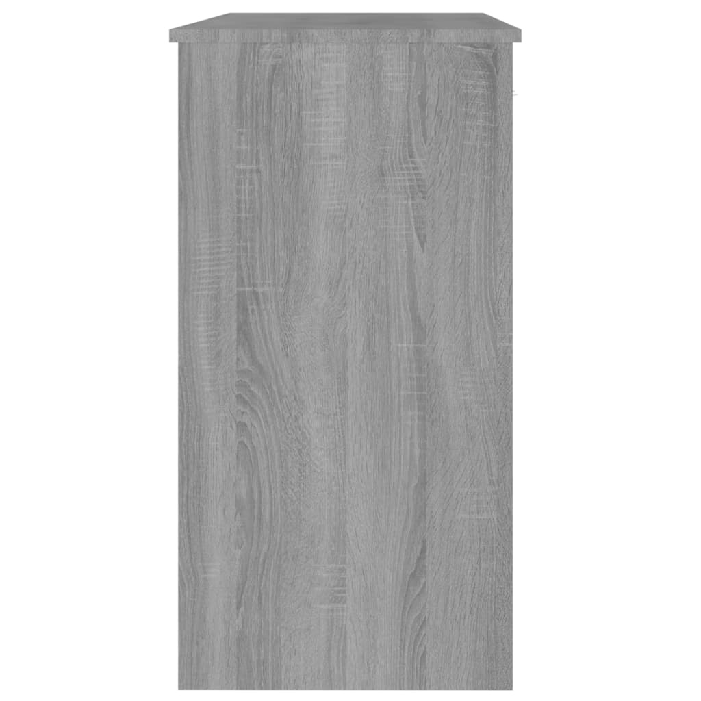 VidaXL Bureau 80x40x75 cm bewerkt hout grijs sonoma eikenkleurig