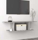 Tv-wandmeubel 103x30x26,5 cm betongrijs