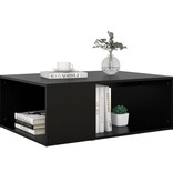 vidaXL Salontafel 90x67x33 cm spaanplaat zwart