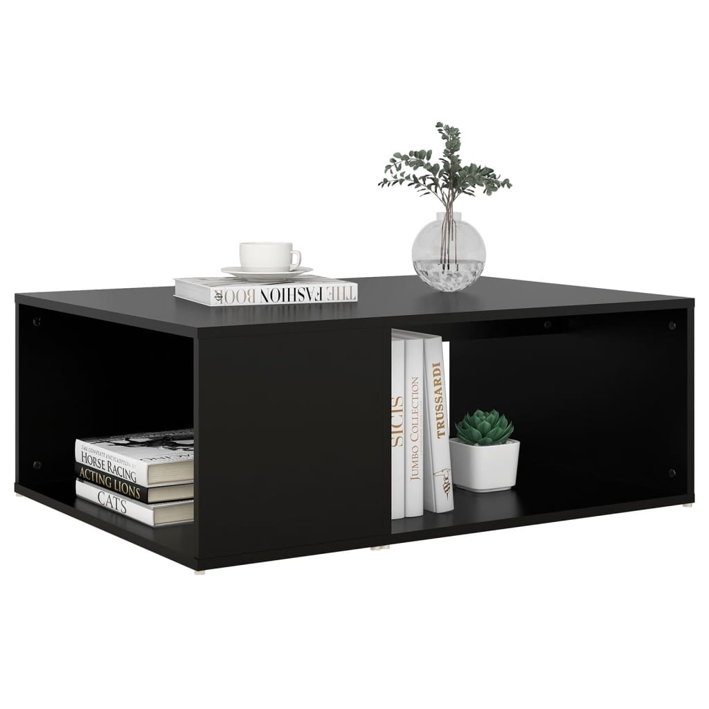 VidaXL Salontafel 90x67x33 cm spaanplaat zwart