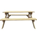 VidaXL Picknicktafel 150x135x71,5 cm hout