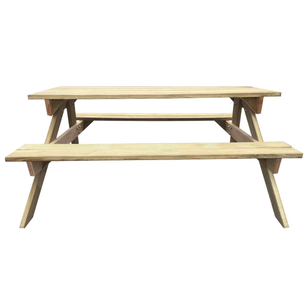VidaXL Picknicktafel 150x135x71,5 cm hout