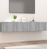 VidaXL Tv-meubelen 2 st 80x30x30 cm bewerkt hout grijs sonoma eiken