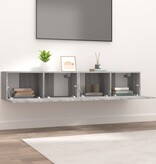 VidaXL Tv-meubelen 2 st 80x30x30 cm bewerkt hout grijs sonoma eiken
