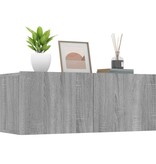 VidaXL Tv-meubelen 2 st 80x30x30 cm bewerkt hout grijs sonoma eiken