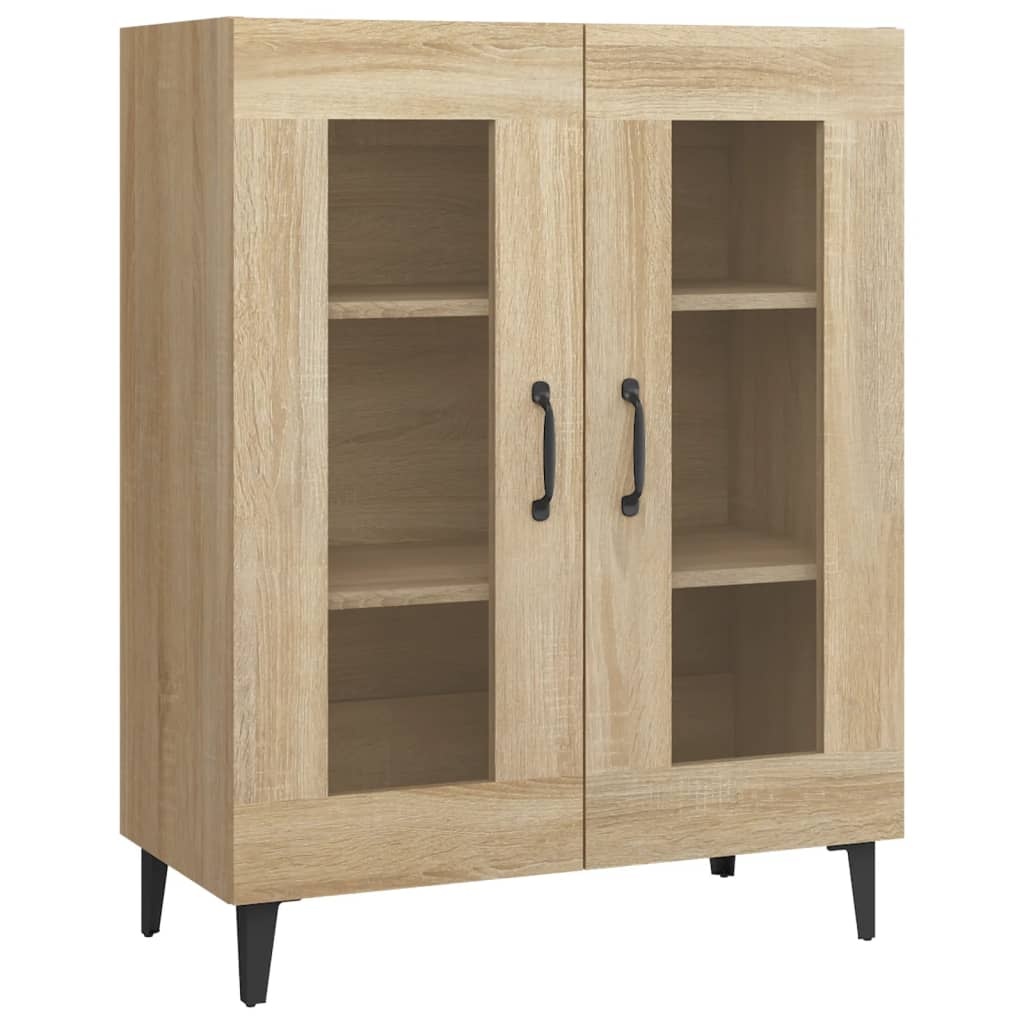 vidaXL Dressoir 69,5x34x90 cm bewerkt hout sonoma eikenkleurig