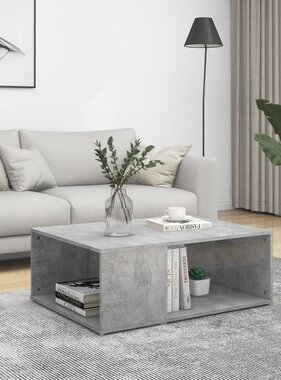VidaXL Salontafel 90x67x33 cm spaanplaat betongrijs