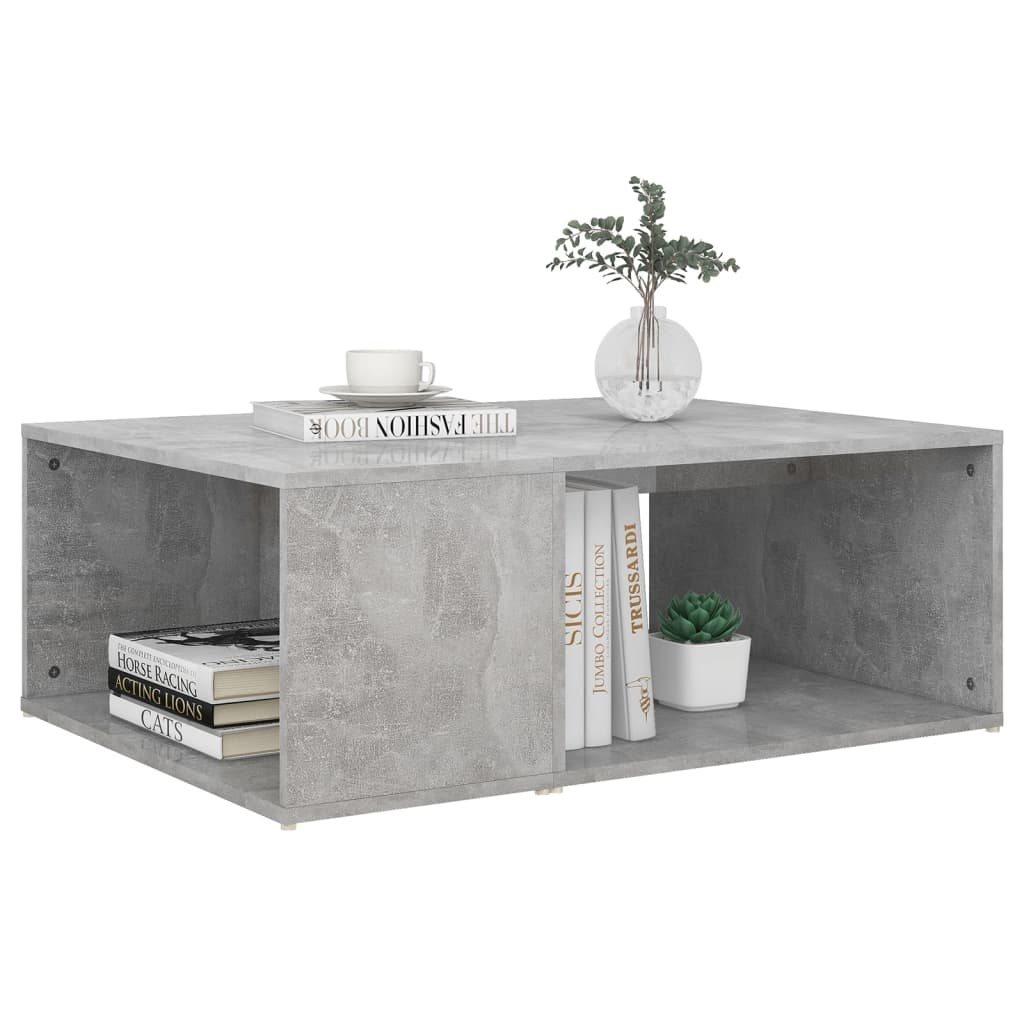 VidaXL Salontafel 90x67x33 cm spaanplaat betongrijs