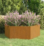 vidaXL Plantenbak roestig 120x120x45 cm cortenstaal