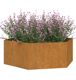 vidaXL Plantenbak roestig 120x120x45 cm cortenstaal