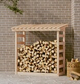vidaXL Haardhoutrek 108x64,5x110 cm massief grenenhout