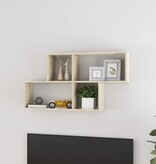 VidaXL Wandschap 100x18x53 cm spaanplaat sonoma eikenkleurig
