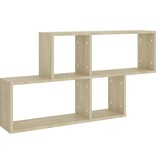VidaXL Wandschap 100x18x53 cm spaanplaat sonoma eikenkleurig