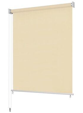 vidaXL Rolgordijn voor buiten 120x230 cm crème