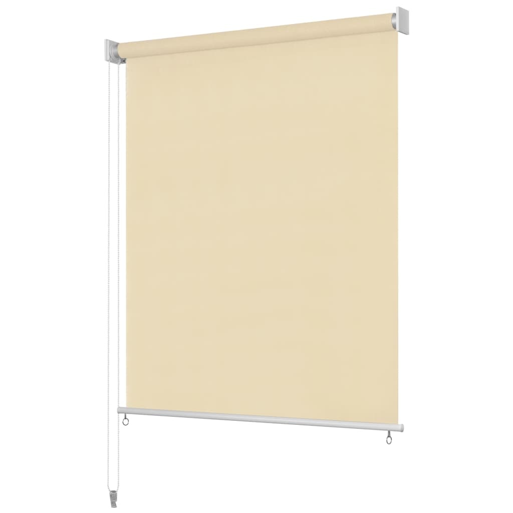 vidaXL Rolgordijn voor buiten 120x230 cm crème