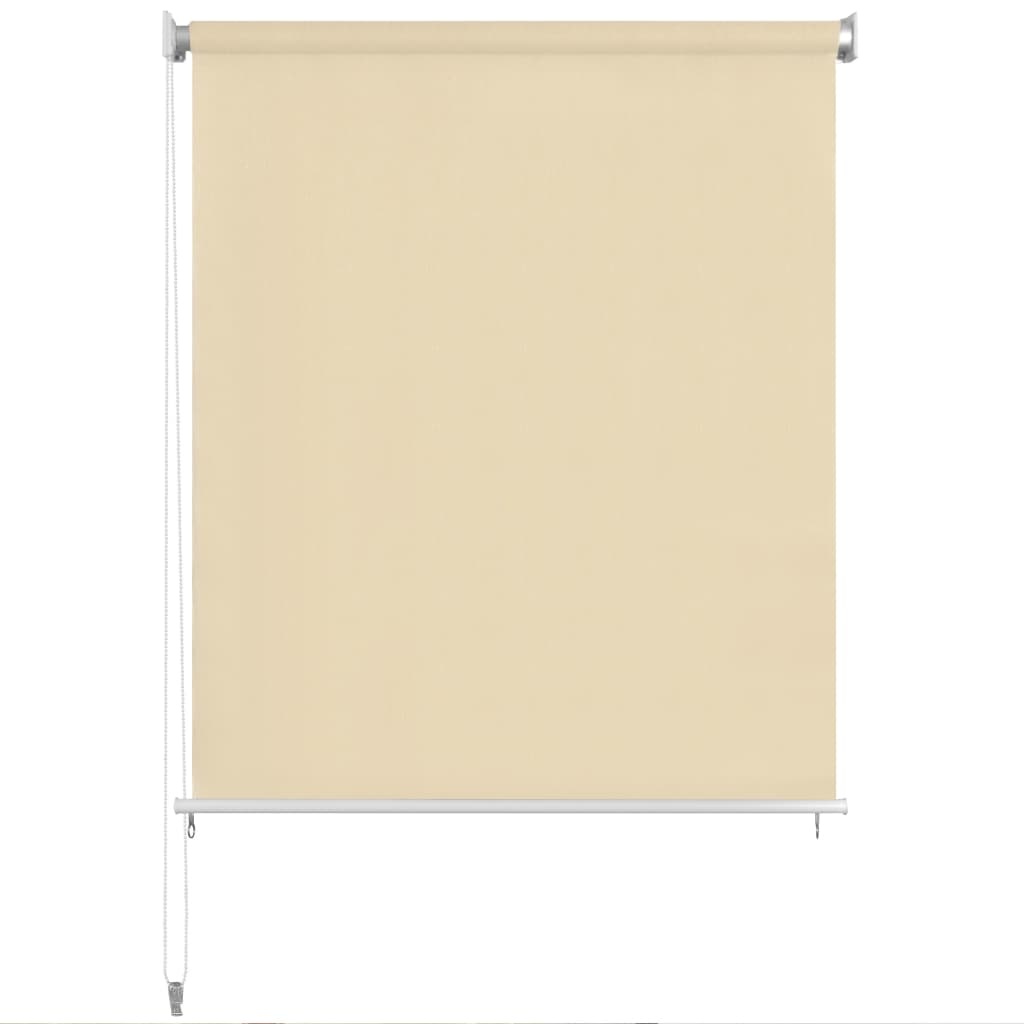 vidaXL Rolgordijn voor buiten 120x230 cm crème