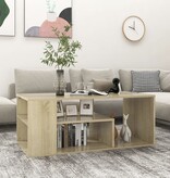 VidaXL Salontafel 100x50x40 cm spaanplaat sonoma eikenkleurig