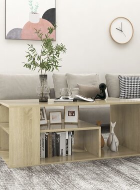 VidaXL Salontafel 100x50x40 cm spaanplaat sonoma eikenkleurig