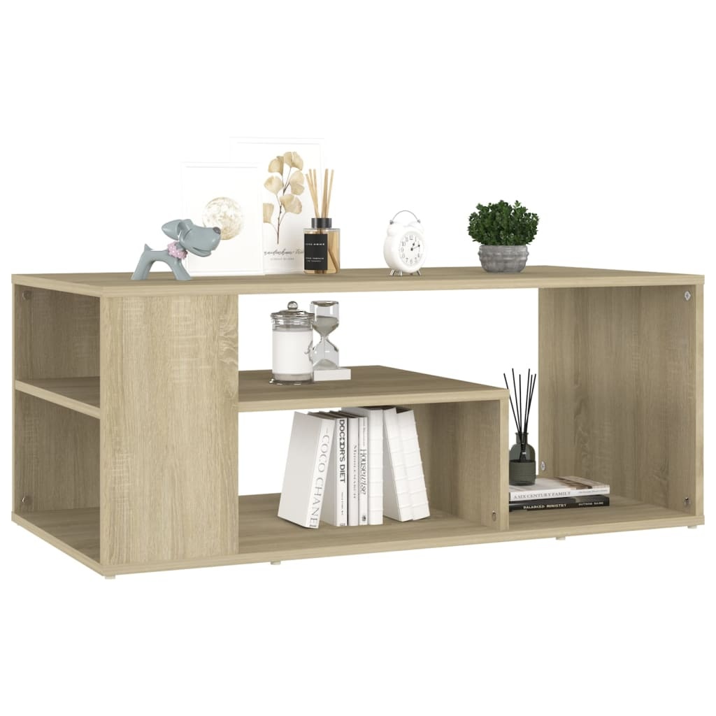 VidaXL Salontafel 100x50x40 cm spaanplaat sonoma eikenkleurig
