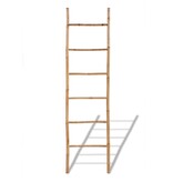 VidaXL Handdoekenladder met 6 sporten bamboe