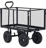 vidaXL Tuinwagen 350 kg zwart