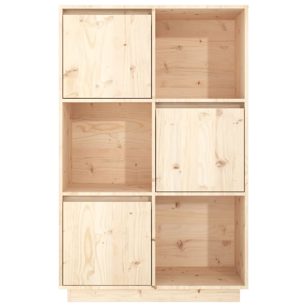 VidaXL Hoge kast 74x35x117 cm massief grenenhout