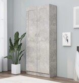 VidaXL Boekenkast 82,5x30,5x185,5 cm spaanplaat betongrijs