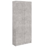 VidaXL Boekenkast 82,5x30,5x185,5 cm spaanplaat betongrijs
